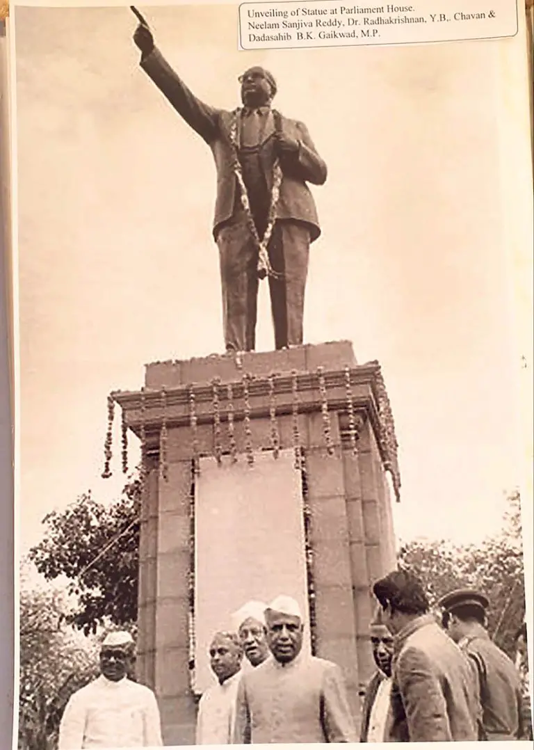 ambedkar statue in parliament