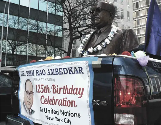 BR Ambedkar statue in the United Nations