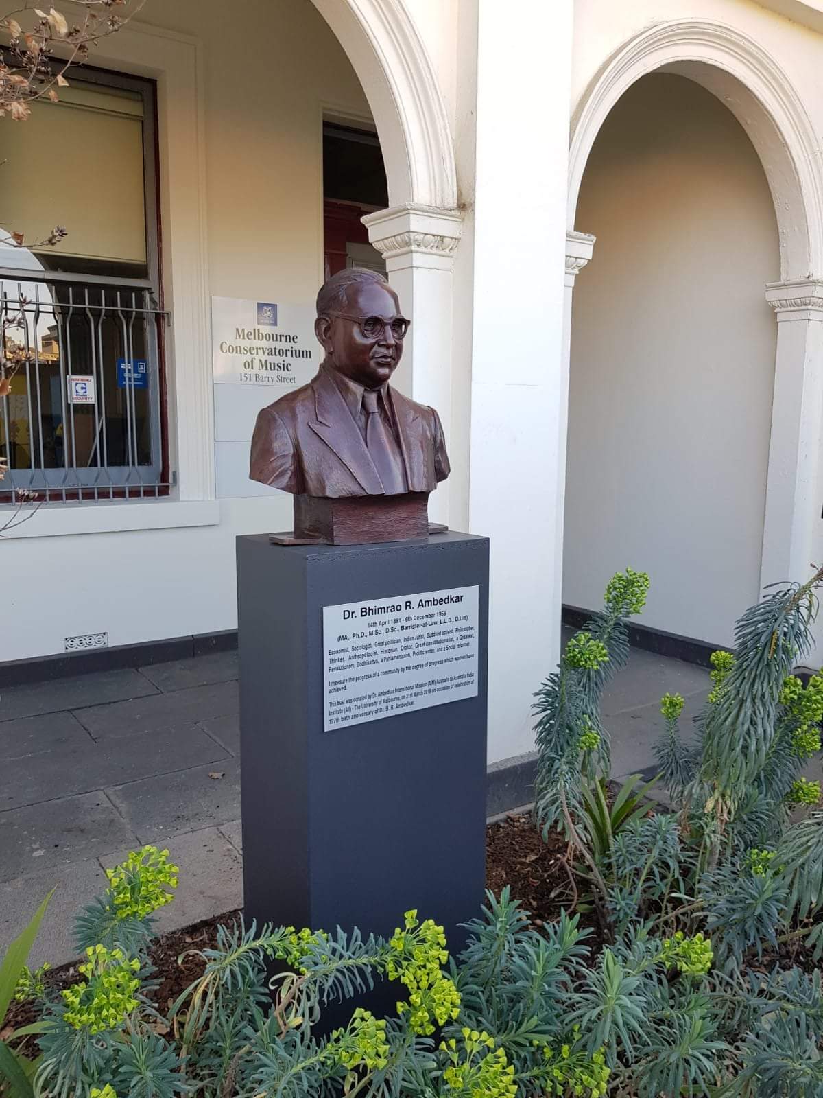 Dr Ambedkar Statue in The University of Melbourne