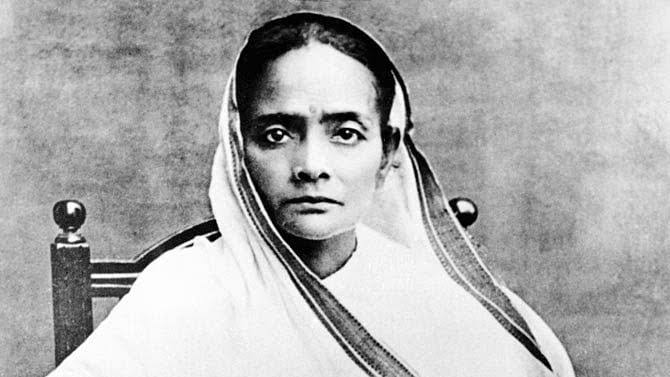 Kasturbai Gandhi is ranked 9th among the most famous Indian women of all time