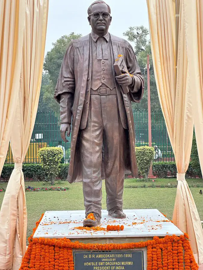 Statue of Dr BR Ambedkar in the Supreme Court premises